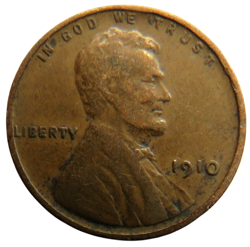 1910 USA Lincoln One Cent Coin