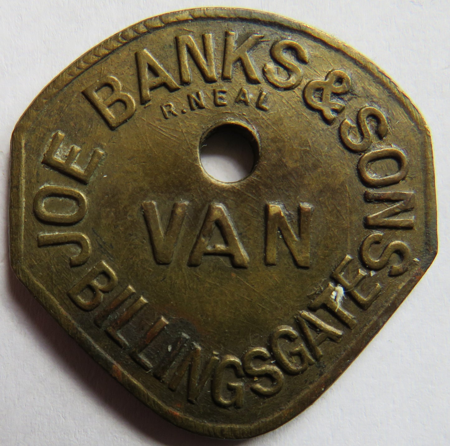 Joe Banks & Sons Billingsgate Van Token