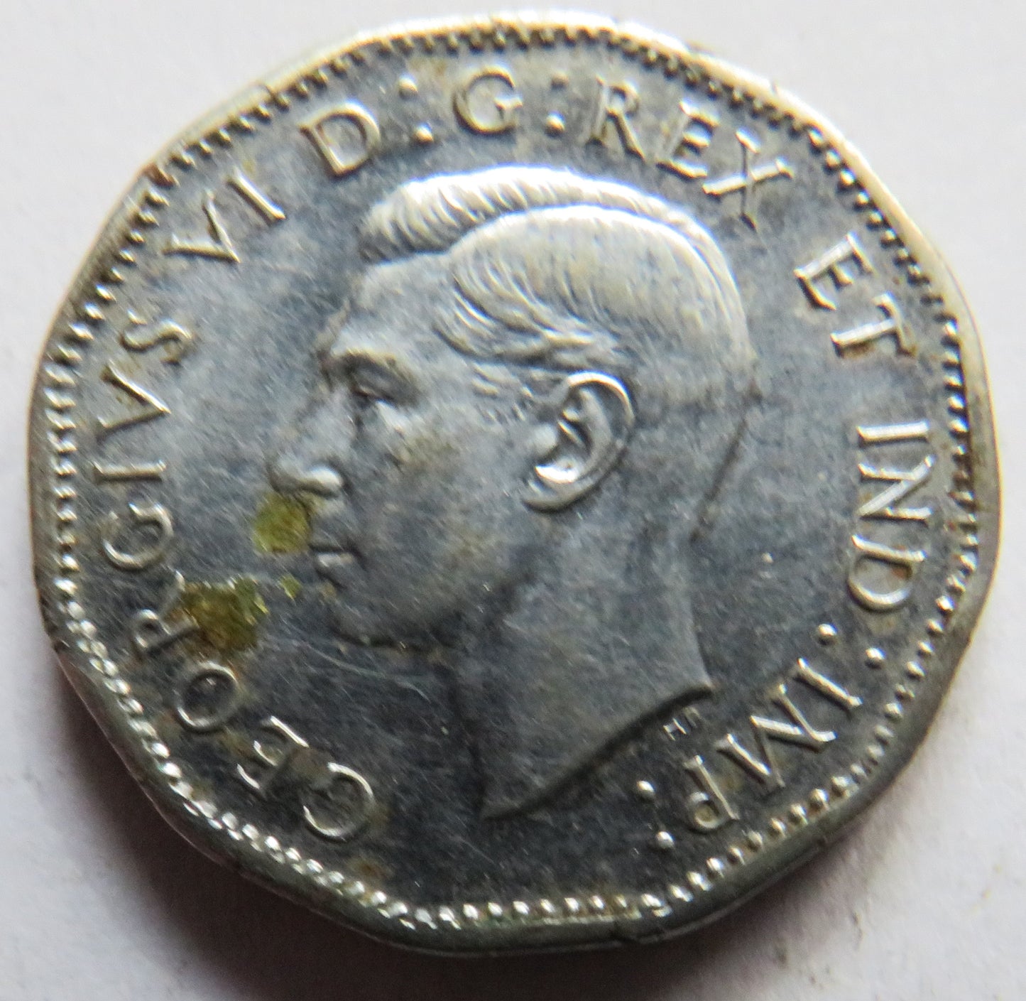 1945 King George VI Canada 5 Cents Coin