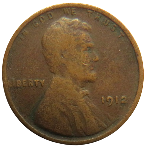 1912 USA Lincoln One Cent Coin