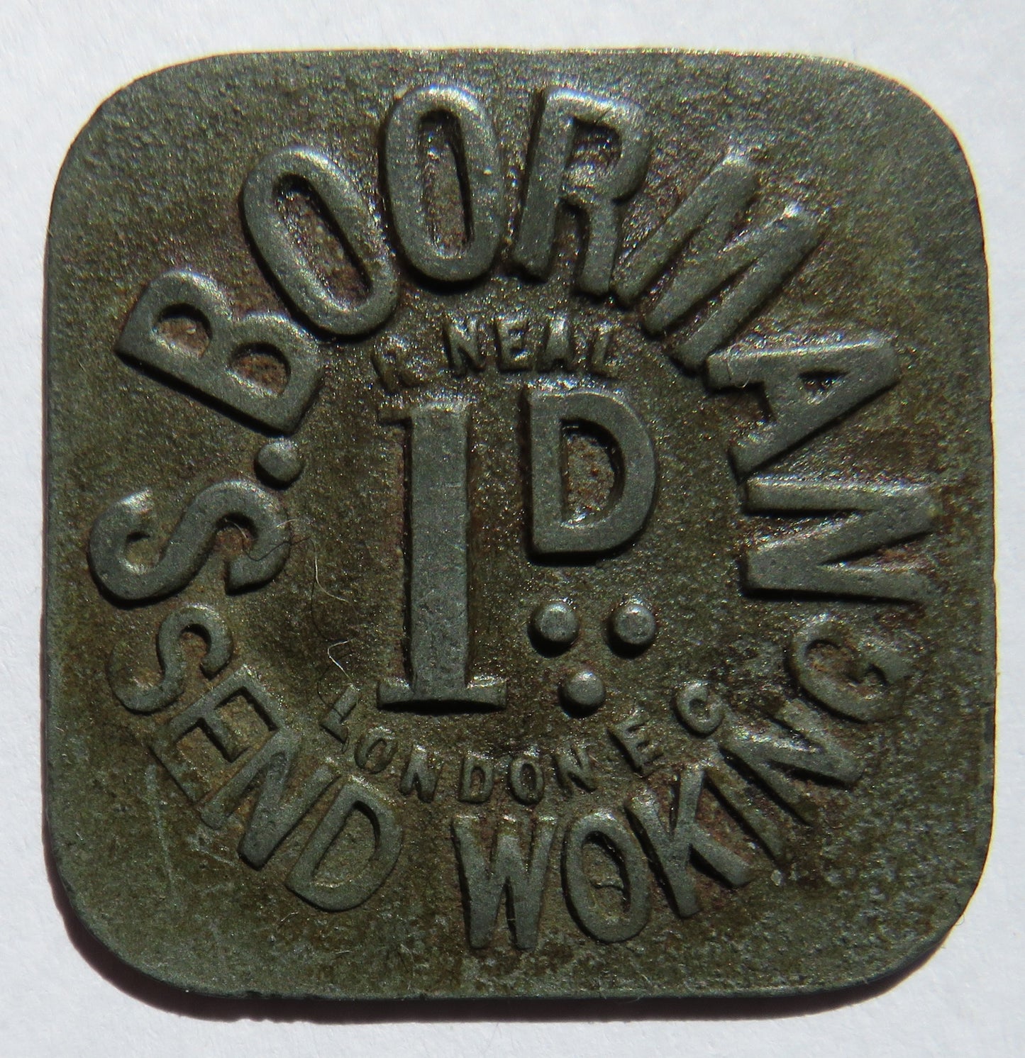 S. Boorman 1d Send Woking Token