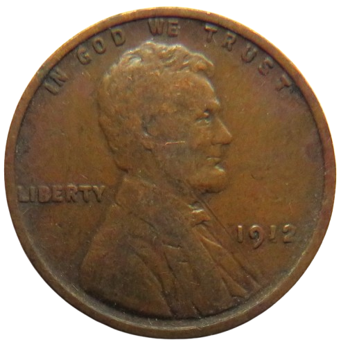 1912 USA Lincoln One Cent Coin