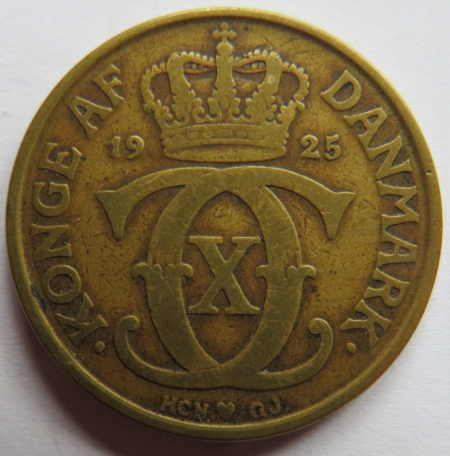 1925 Denmark 2 Kroner Coin