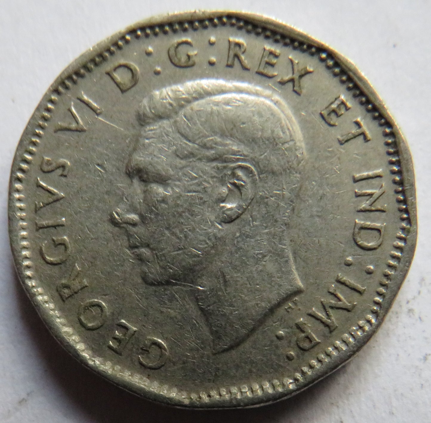 1947 King George VI Canada 5 Cents Coin