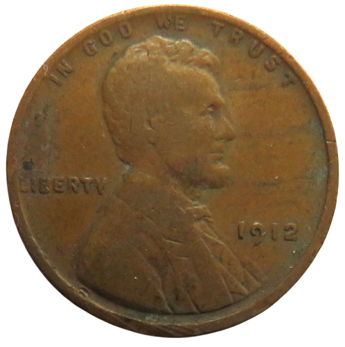 1912 USA Lincoln One Cent Coin