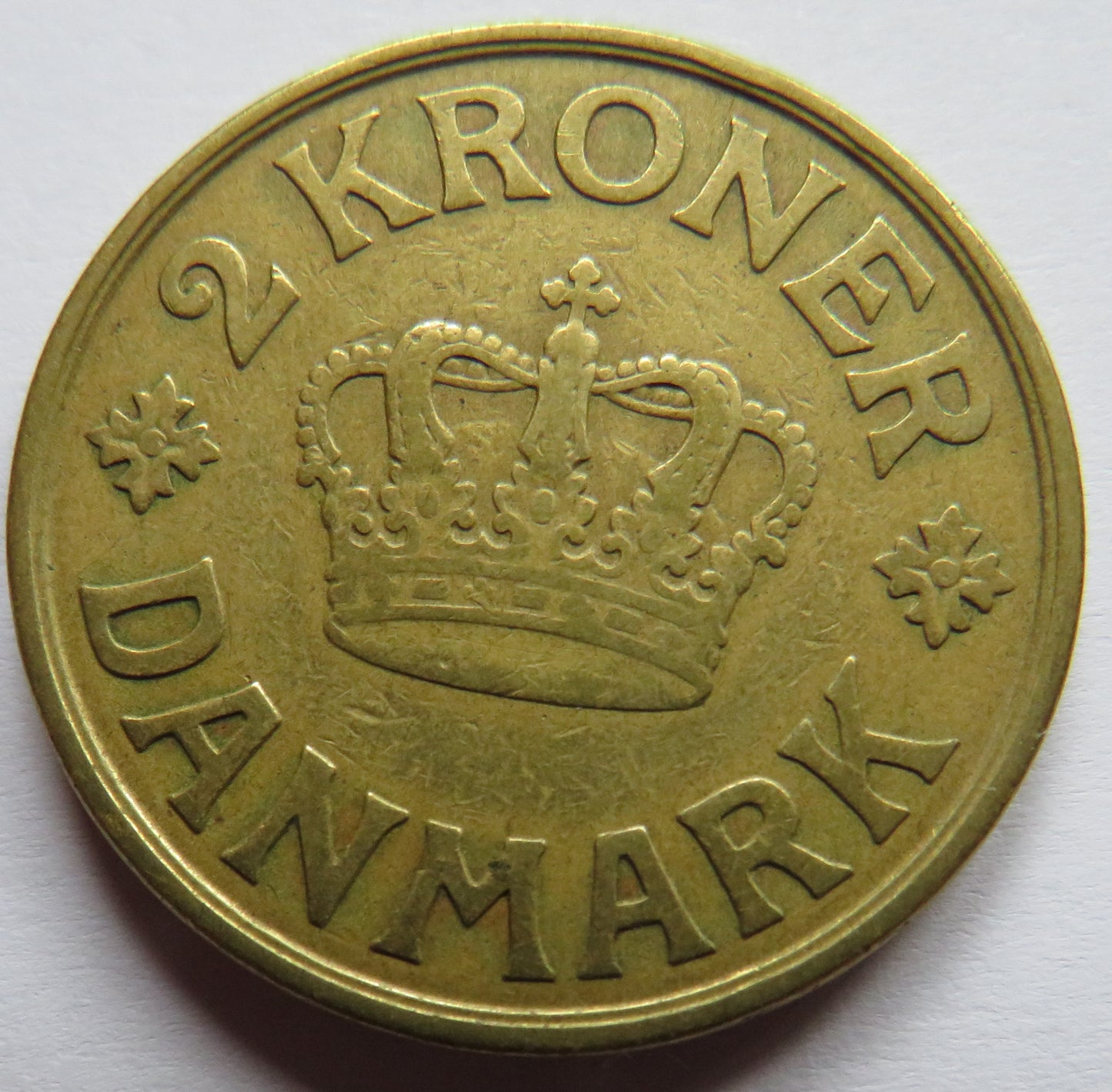 1925 Denmark 2 Kroner Coin