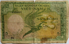 Load image into Gallery viewer, South Vietnam Nam 5 Dong Banknote
