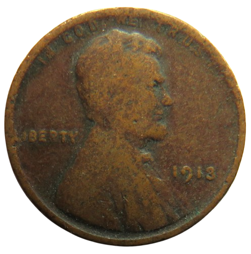 1913 USA Lincoln One Cent Coin