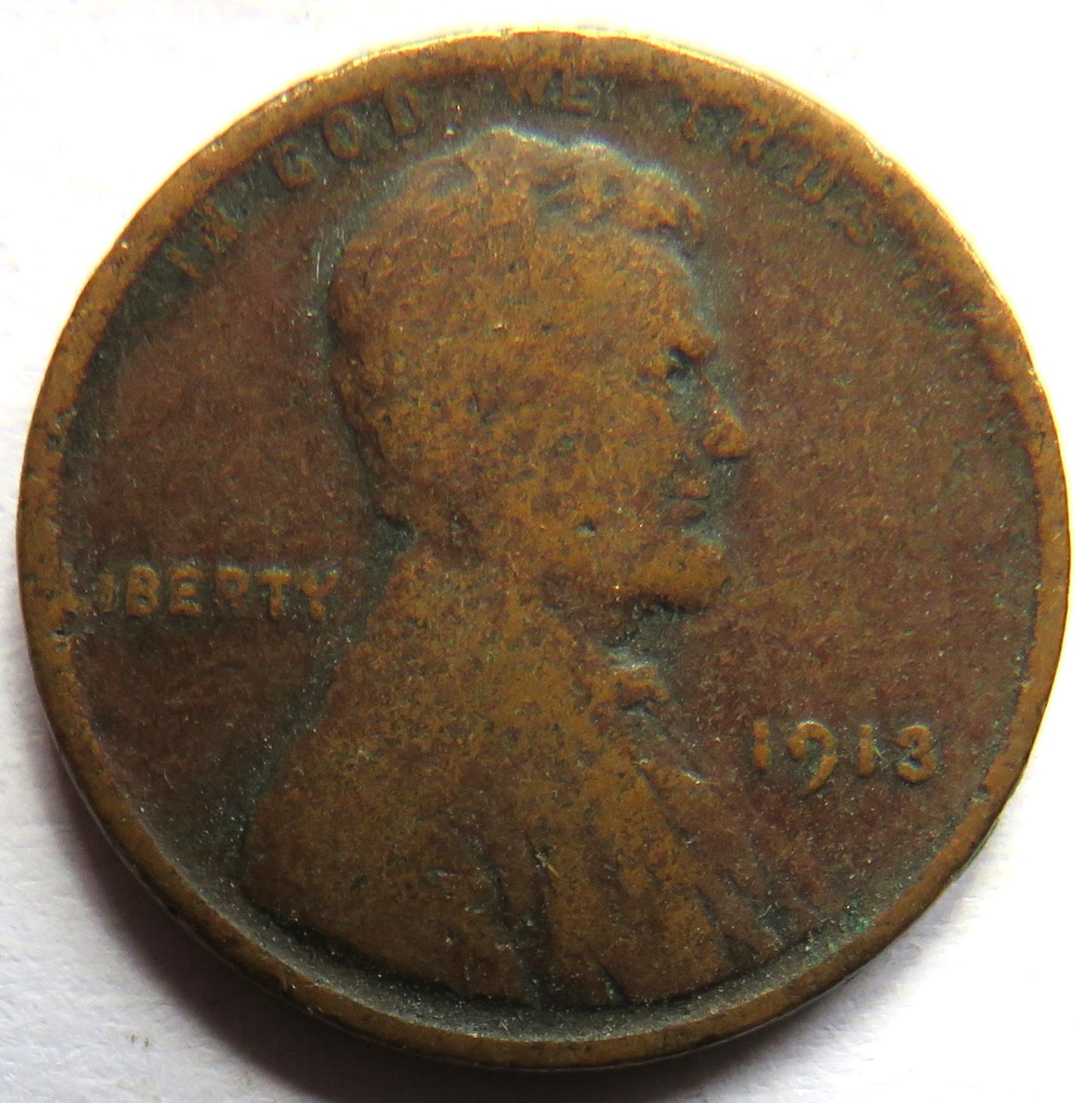 1913 USA Lincoln One Cent Coin
