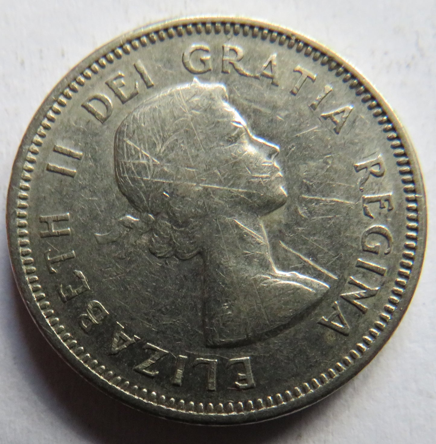 1963 Queen Elizabeth II Canada 5 Cents Coin