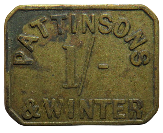 Pattinsons & Winter 1/- Shilling Token