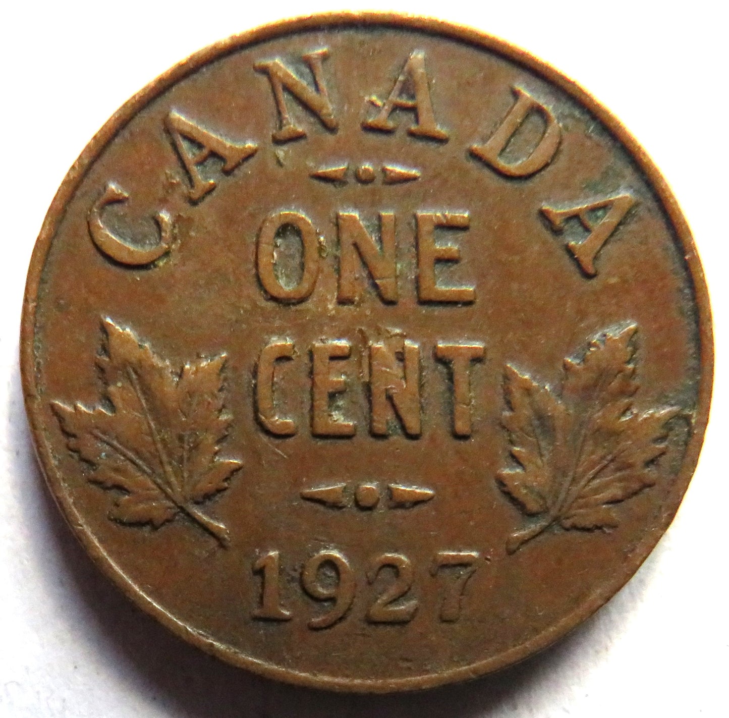 1927 King George V Canada One Cent Coin