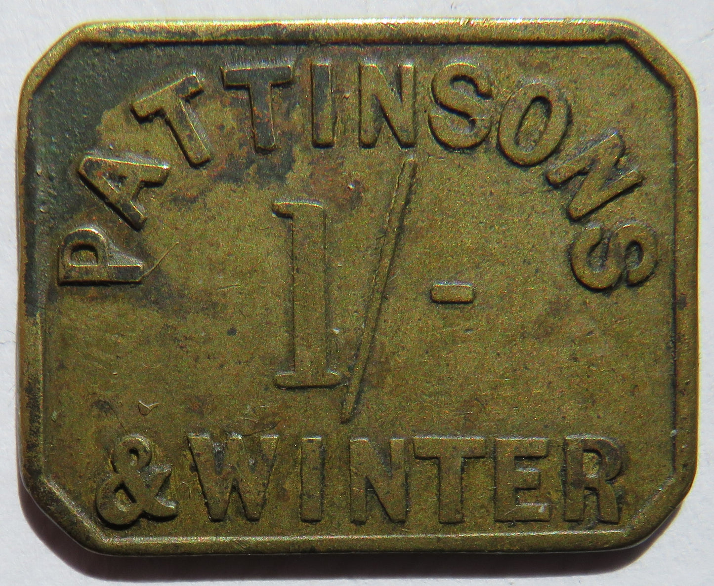 Pattinsons & Winter 1/- Shilling Token