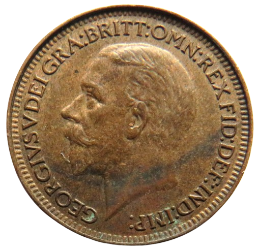 1927 King George V Farthing Coin In Higher Grade - Great Britain