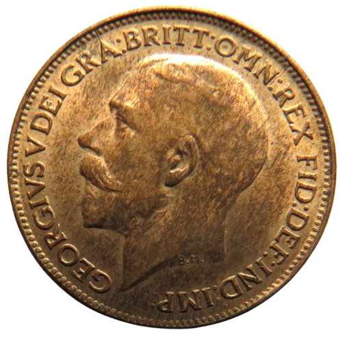 1921 King George V Farthing Coin In High Grade - Great Britain