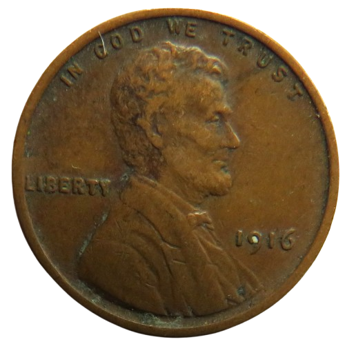 1916 USA Lincoln One Cent Coin