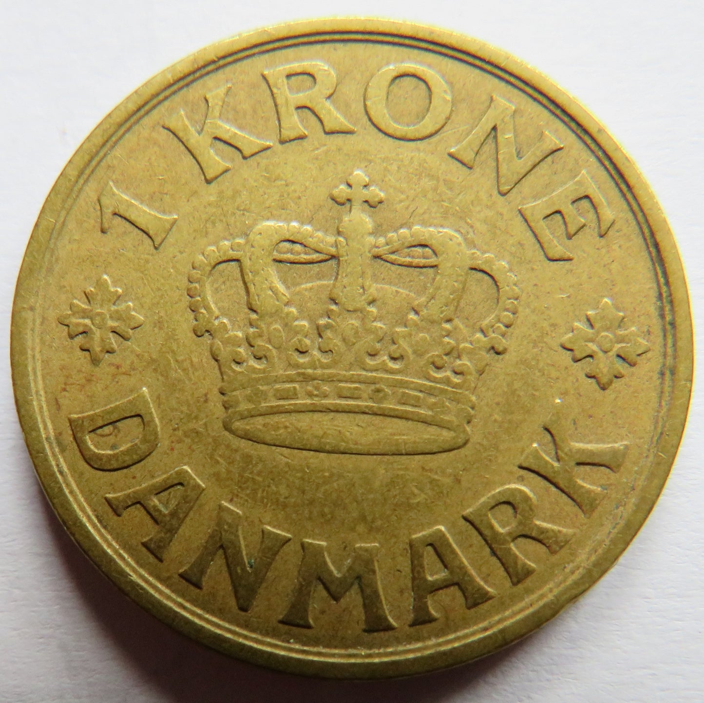 1925 Denmark One Krone Coin