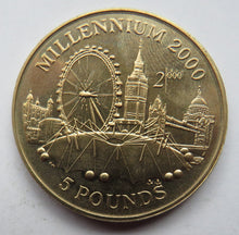 Load image into Gallery viewer, 1998 Gibraltar £5 Coin - Millennium 2000
