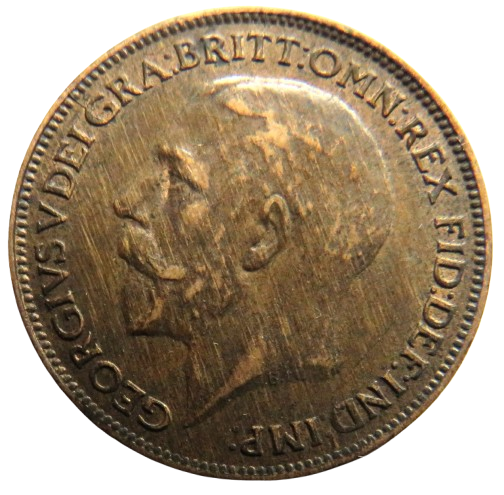 1921 King George V Farthing Coin In Better Grade - Great Britain
