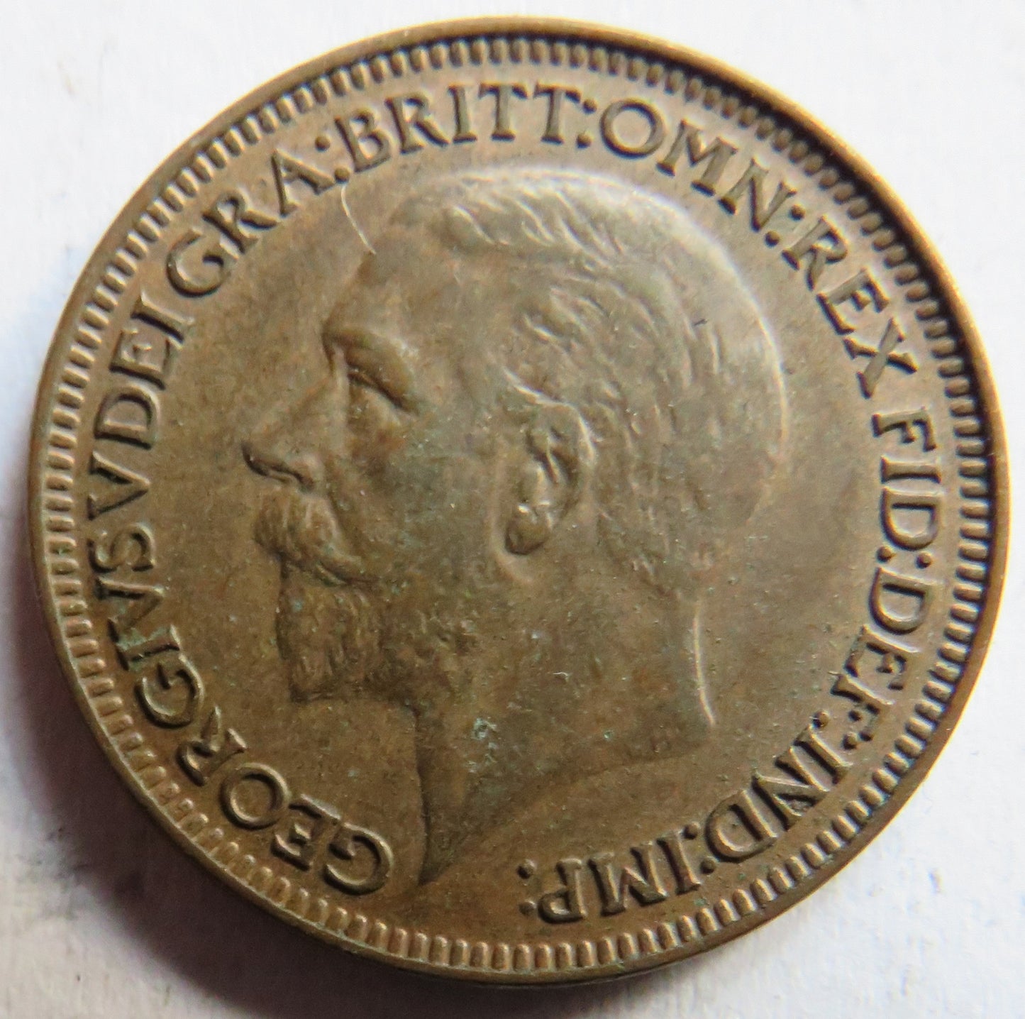 1928 King George V Farthing Coin In Higher Grade - Great Britain
