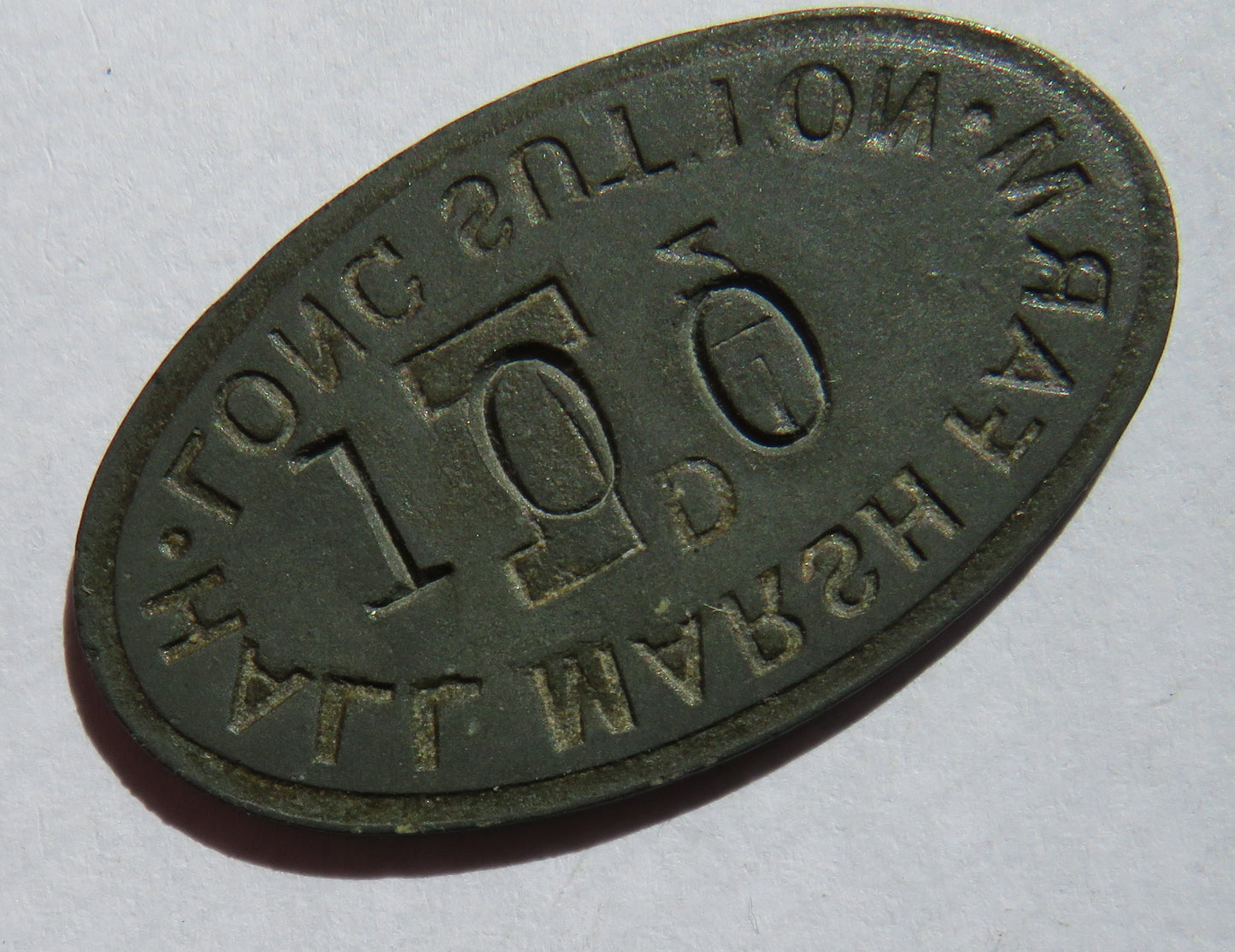 Hall Marsh Farm Long Sutton 1d / 100 Vintage Token