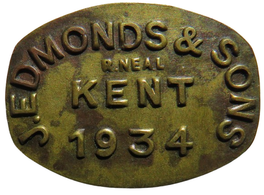 J. Edmonds & Sons Kent 1934 Token