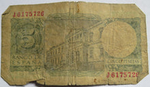 Load image into Gallery viewer, 1954 Spain 5 Pesetas Banknote
