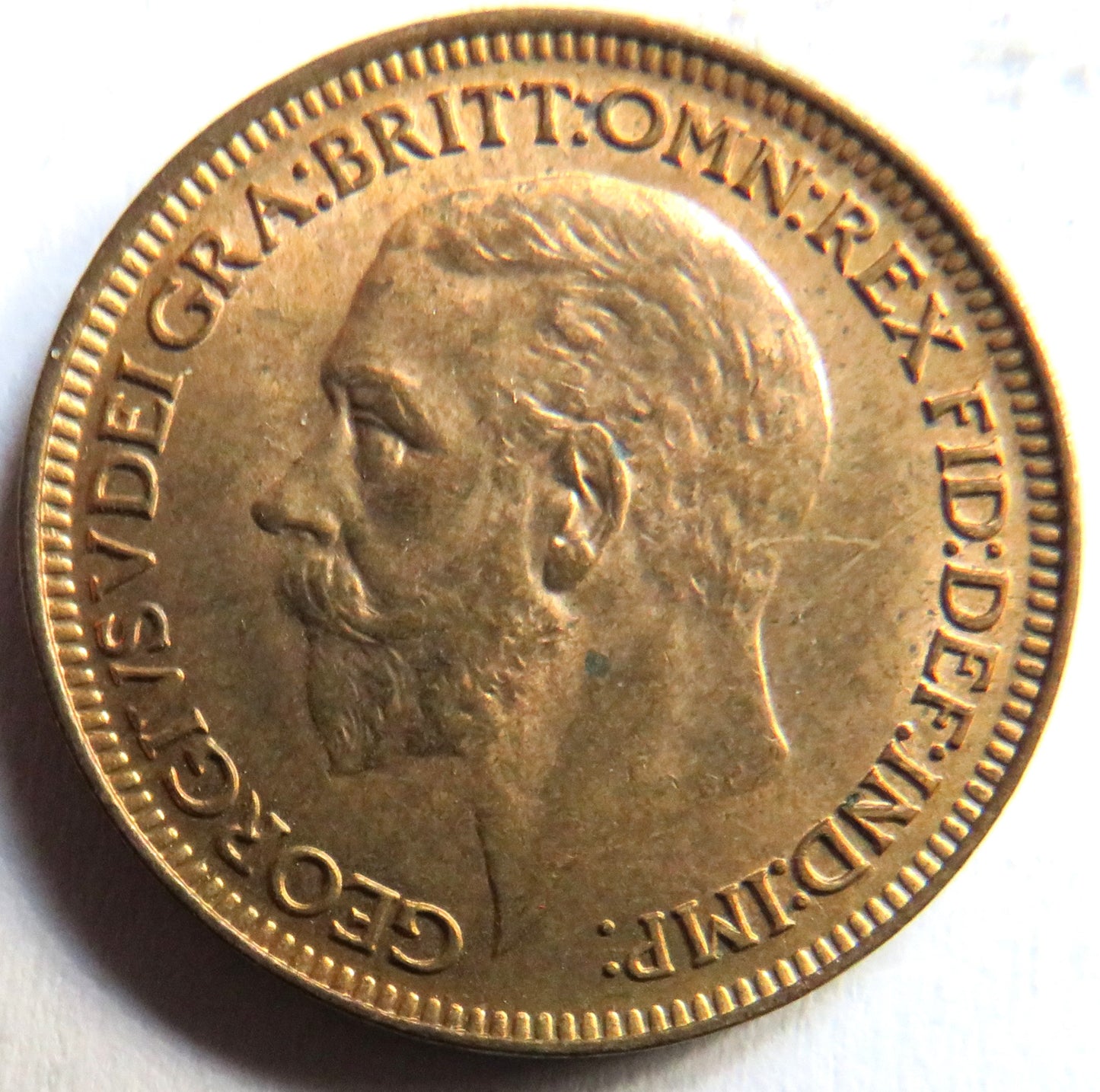 1932 King George V Farthing Coin In High Grade - Great Britain