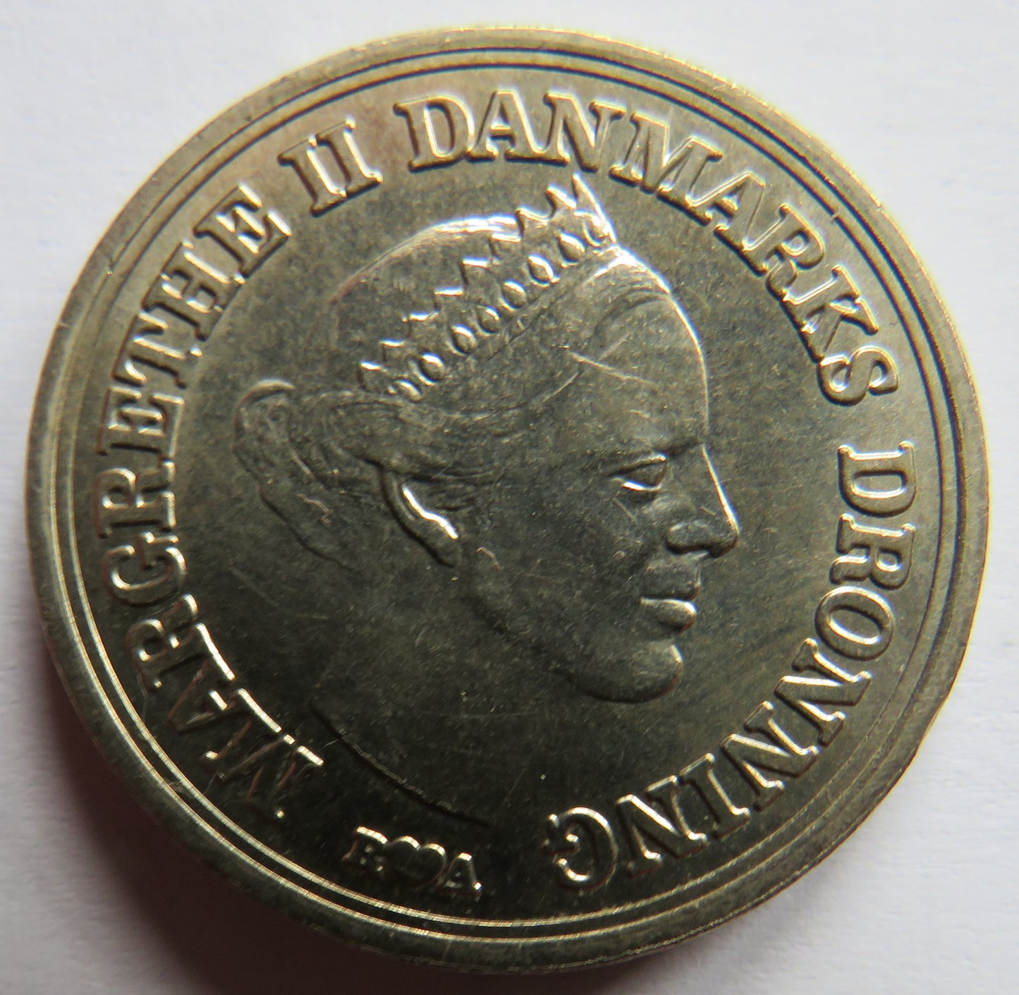 1986 Denmark 10 Kroner Coin