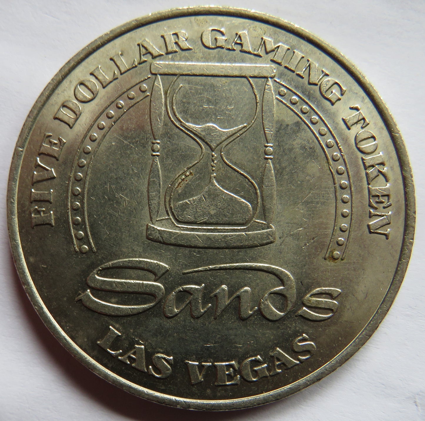 Sands Hotel Las Vegas $5 Dollar Casino Gaming Token