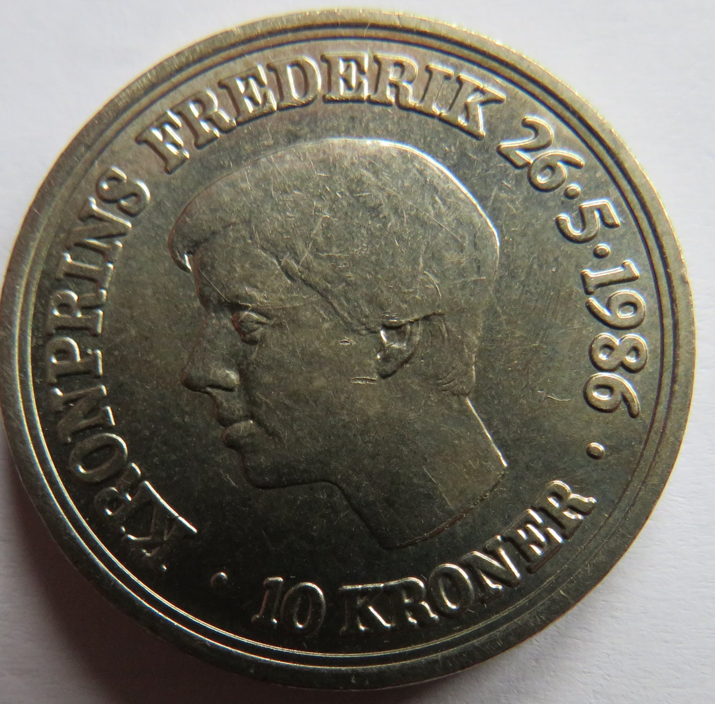 1986 Denmark 10 Kroner Coin