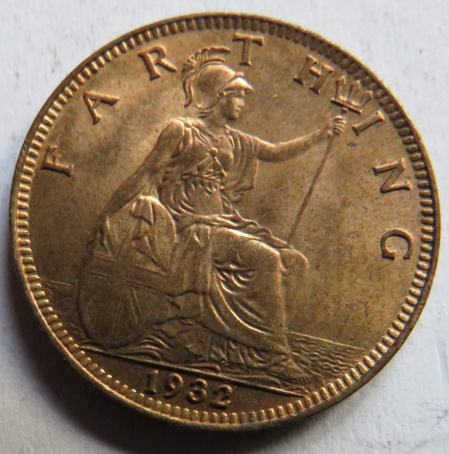 1932 King George V Farthing Coin In High Grade - Great Britain