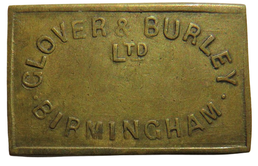 Clover & Burley Ltd Birmingham 5 Shilling Token