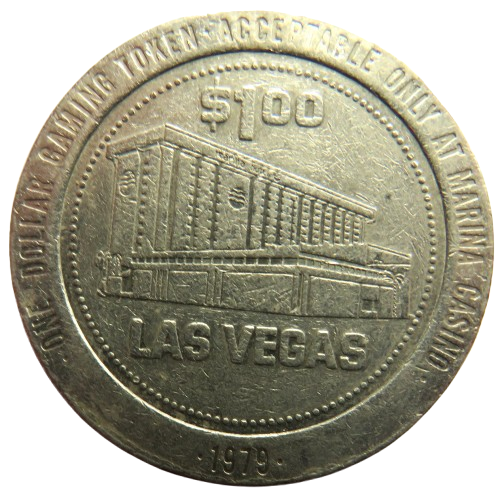 1979 Marina Casino Las Vegas $1 Gaming Token