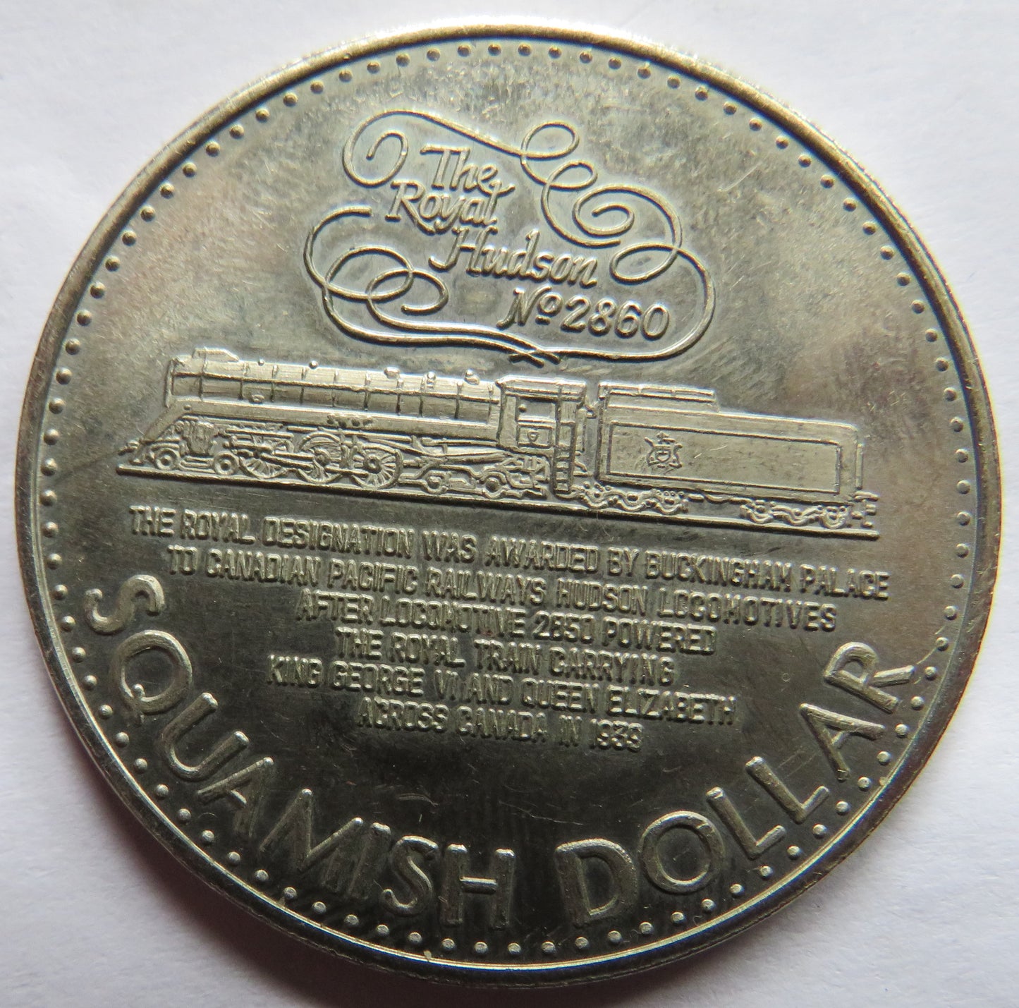 Squamish British Columbia 1980 $1 One Dollar Token