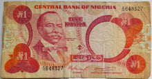 Load image into Gallery viewer, Central Bank of Nigeria One Naira Banknote
