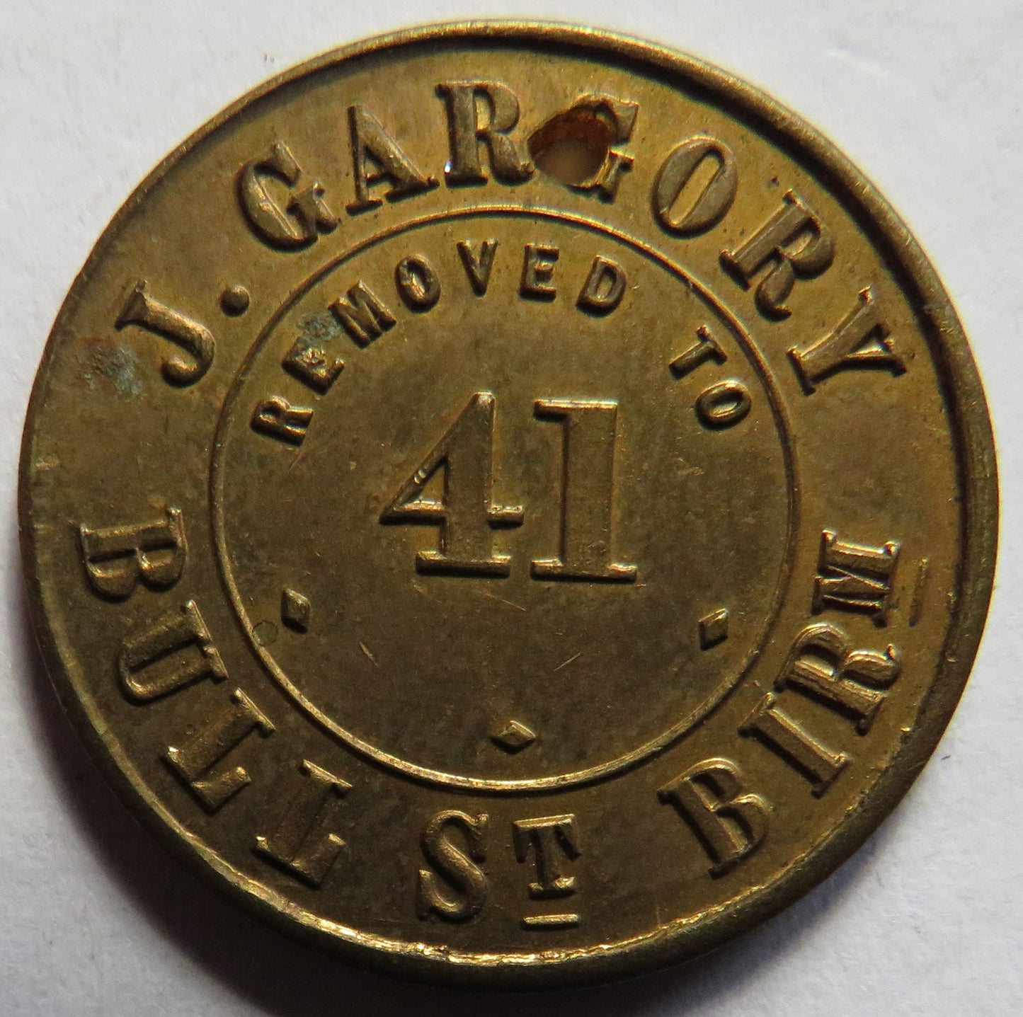 J. Gargory Bull Street, Birmingham Token Distinct Vision