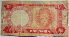 Load image into Gallery viewer, Central Bank of Nigeria One Naira Banknote
