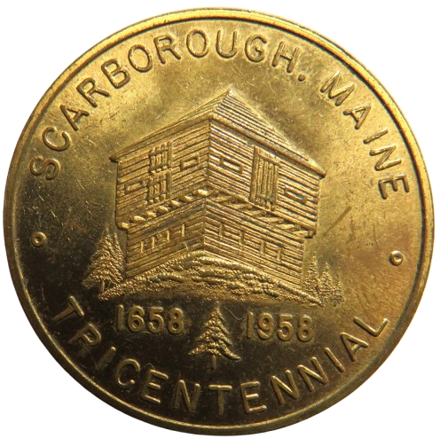 1658-1958 Scarborough Maine Tricentennial 50 Cents Token