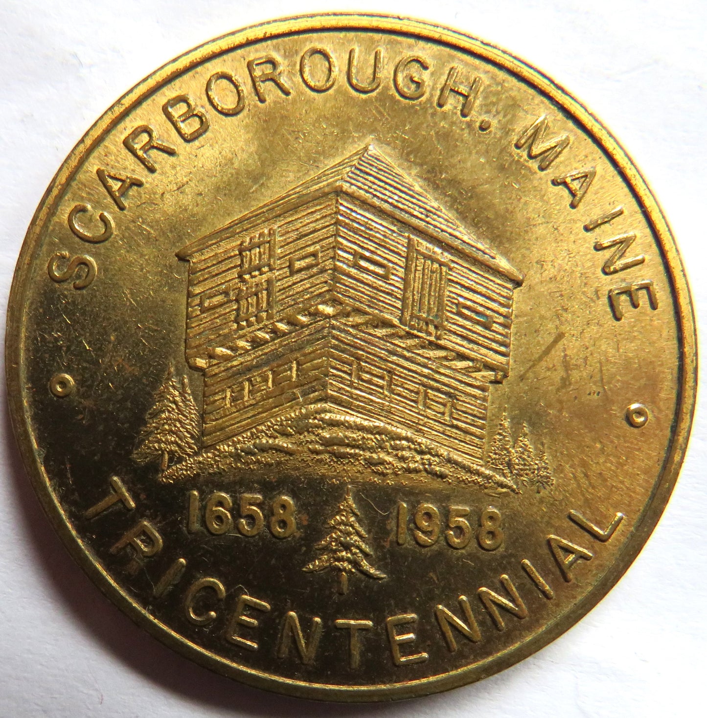 1658-1958 Scarborough Maine Tricentennial 50 Cents Token