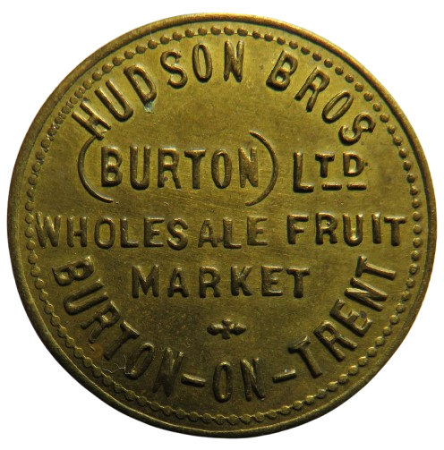 Hudson Bros Ltd Burton-On-Trent Market 1/- Token
