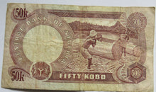 Load image into Gallery viewer, Central Bank of Nigeria Fifty Kobo Banknote
