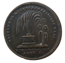 Load image into Gallery viewer, H.R.H Princess Charlotte Britain Mourns Her Princess Dead 1817 Medal
