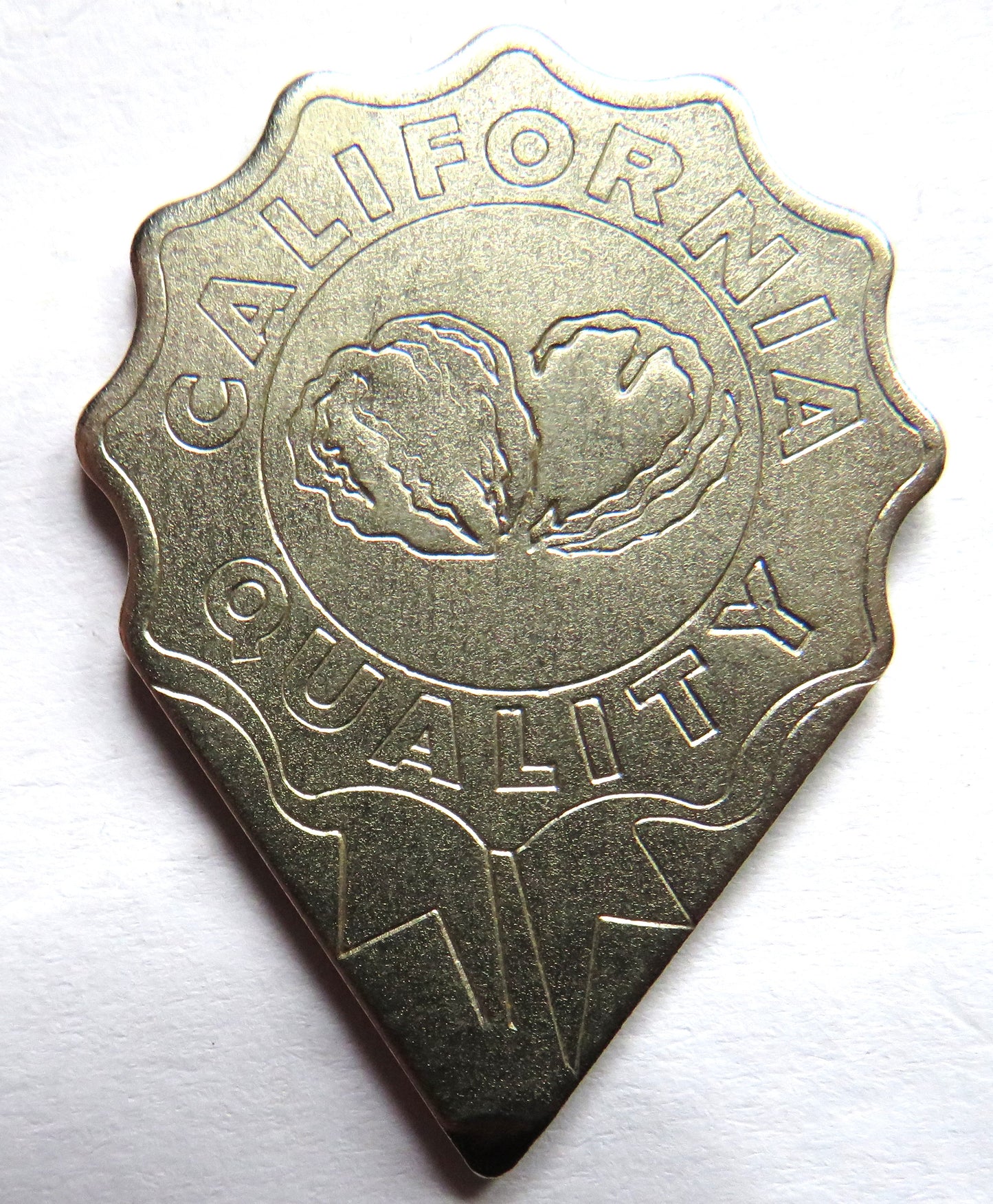 California Quality Vintage Advertising Token