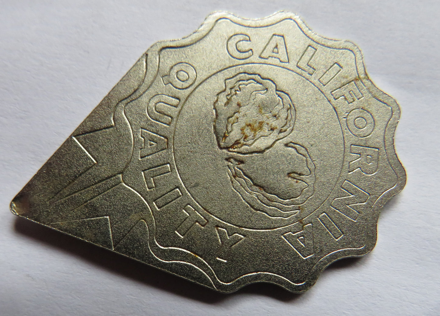 California Quality Vintage Advertising Token