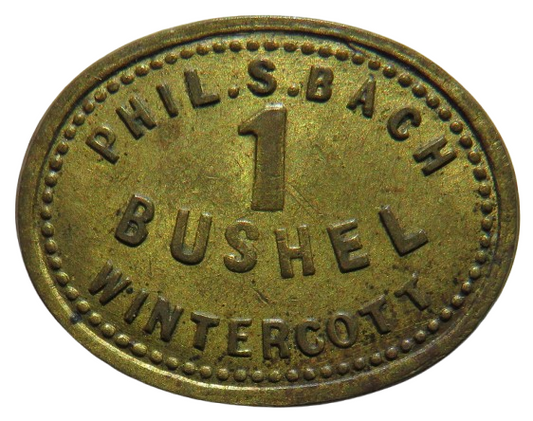 Phil.S.Bach 1 Bushel Wintercott Vintage Token