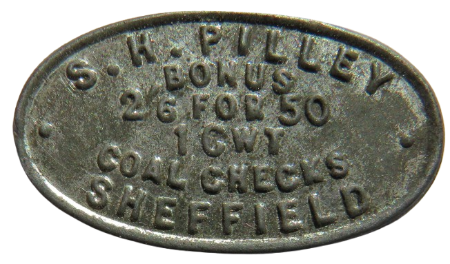 S.M. Pilley Coal Checks Sheffield Token