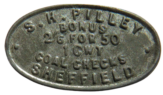 S.M. Pilley Coal Checks Sheffield Token