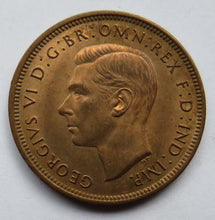 Load image into Gallery viewer, 1942 King George VI Halfpenny Coin Higher Grade
