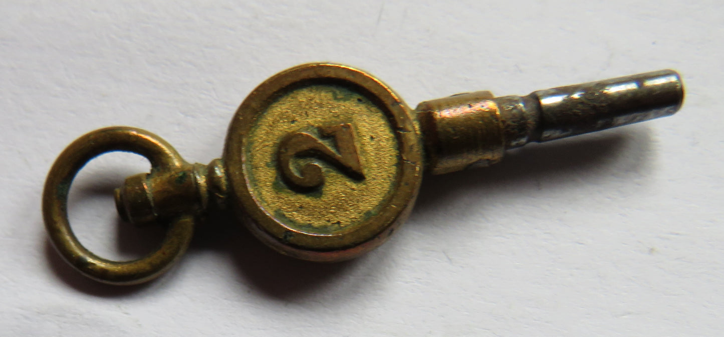 Antique Pocket Watch Key "Riv TD Pipe"